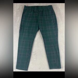 Torrid Women’s Pull On green Plaid Cropped Stretchy Pants Plus Size 3